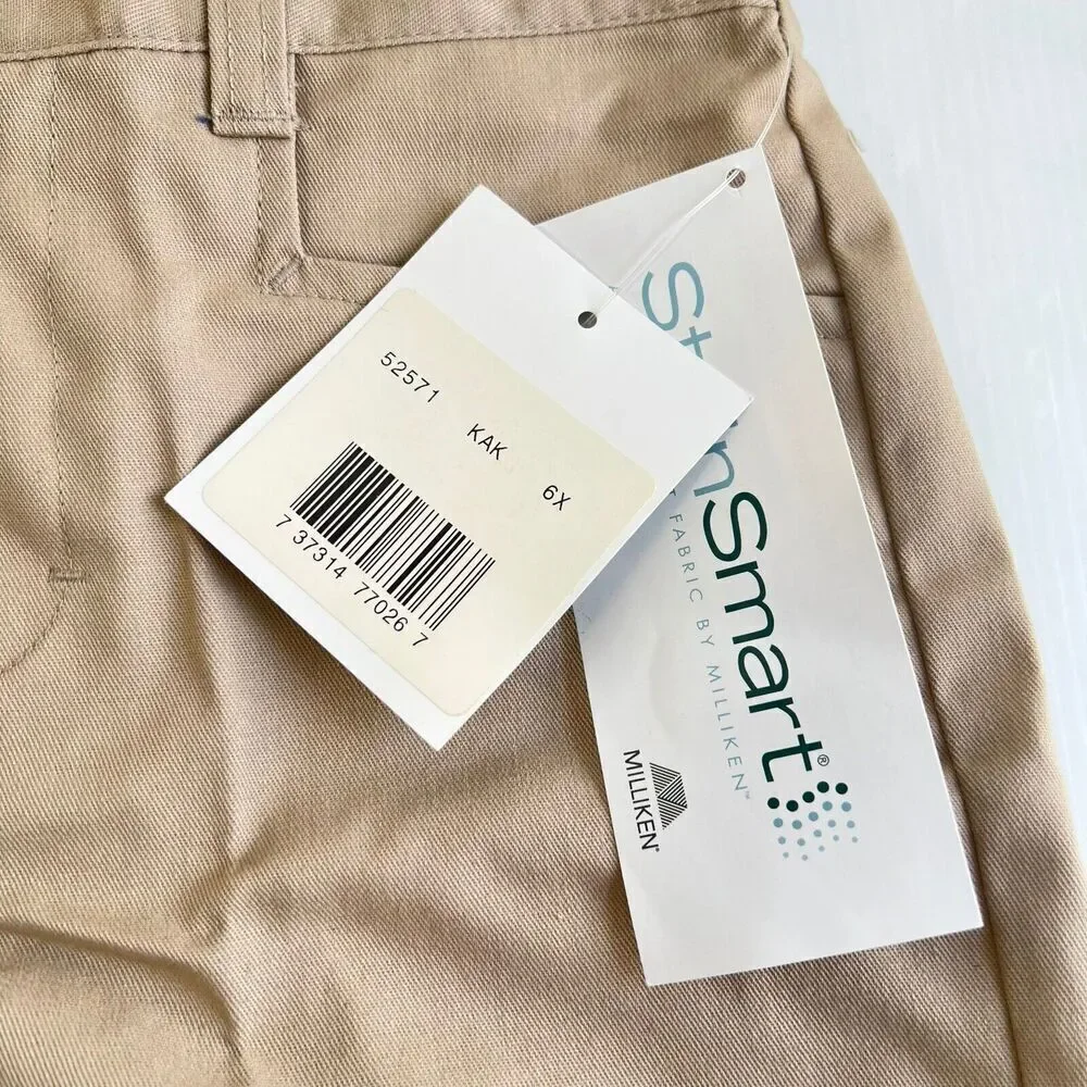 Lot Of 2 Classroom Uniforms Girls Bermuda Shorts Size 6X Khaki NEW